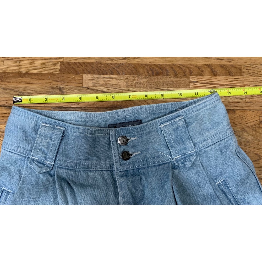 Vintage Liz Wear High Waist Wide Leg Pleated Denim Jeans Cuffed 90's Momcore-4 - Picture 4 of 9